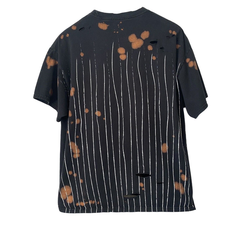🌵 The Nightmare Before Christmas Jack Skellington Upcycled Bleached T-Shirt - XL - Picture 3 of 5